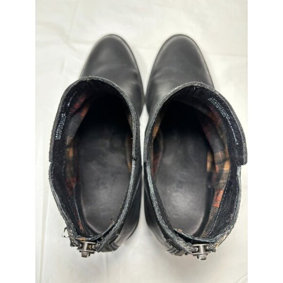 Børn Pourri Black Leather Ankle Boot Size 7 - Picture 12 of 14